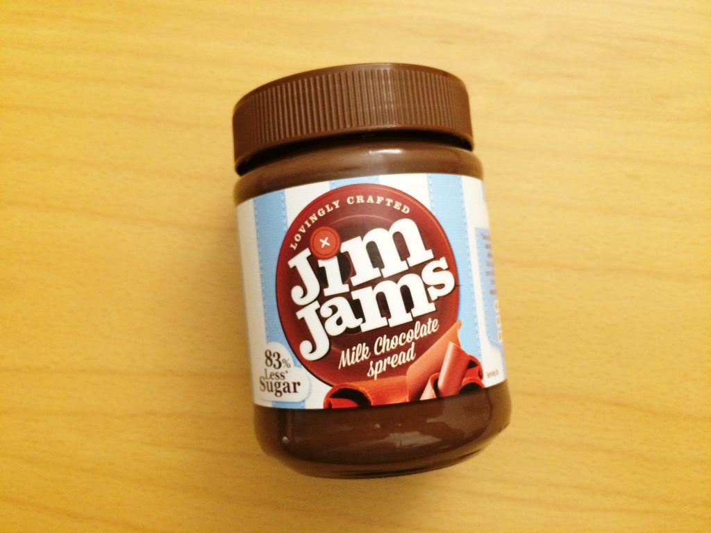 Jim Jams chocolate spread - Love Jim Jams! Another brand I will post about it later. I exchanged Nutella for Jim Jams and I do not want to go back folks! No sugar, no guilt! Awesome taste. Try it and you won't regret it!