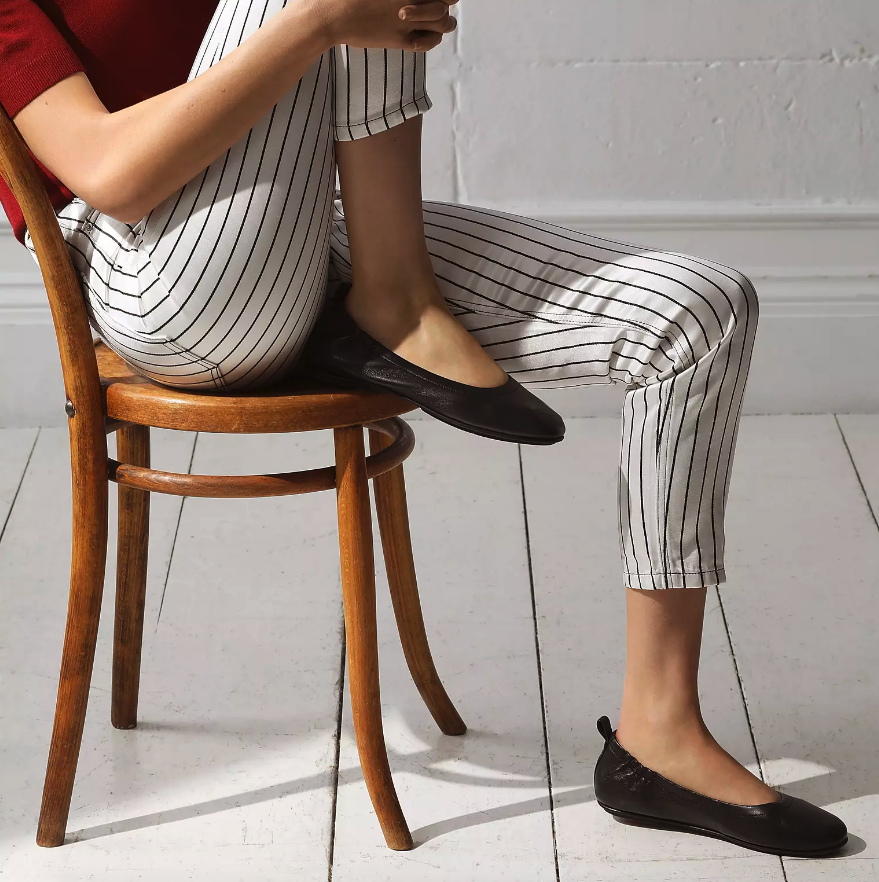 Black ALLEGRO Leather Ballerinas