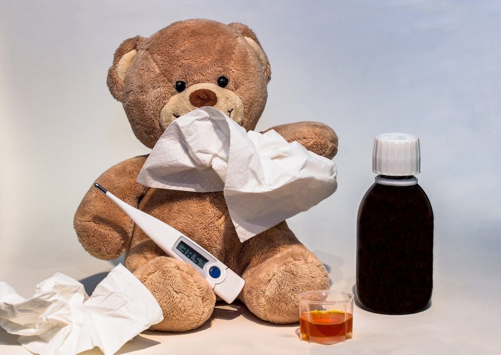 teddy bear cold flu medicine