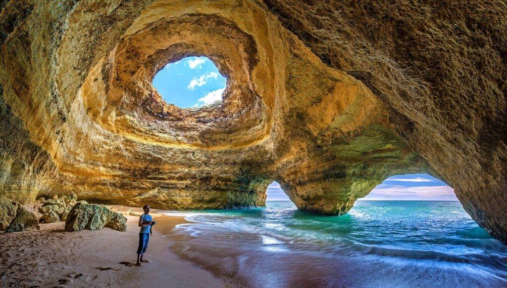 Benagil cave algarve portugal 