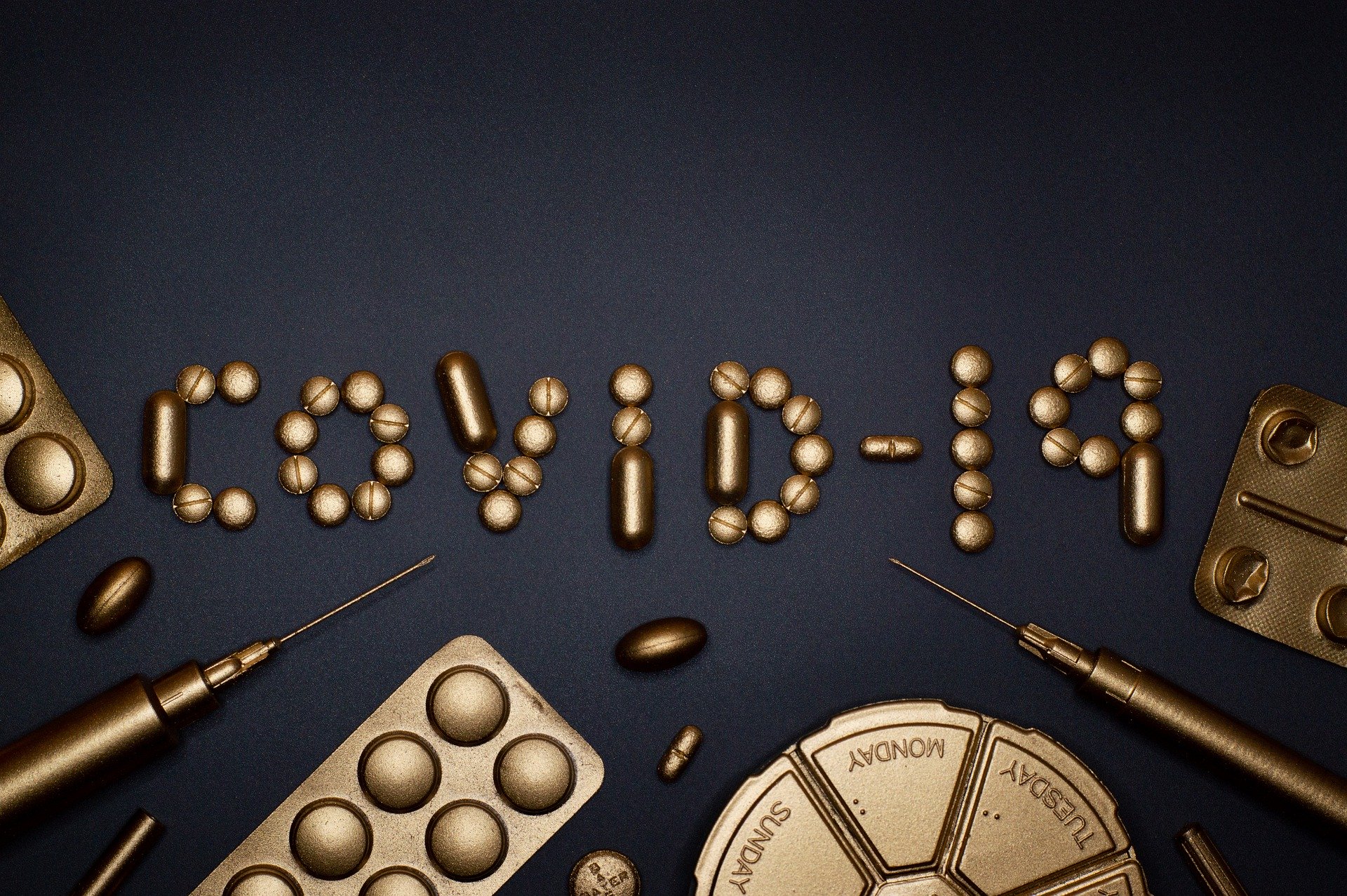 pills and syringes coronavirus covid-19