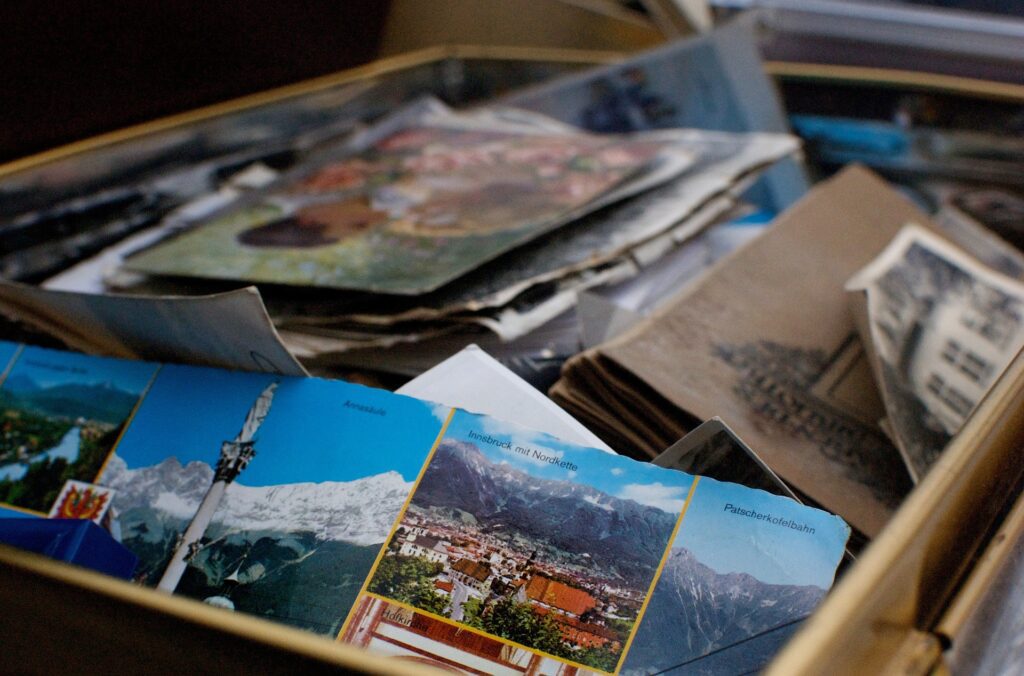 A box with photographs