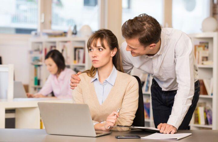 employee uncomfortable touching