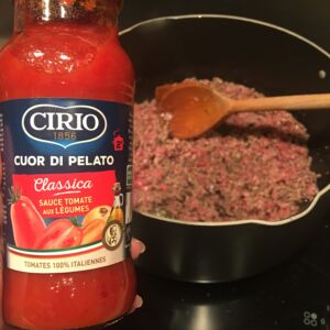 Cirio Tomato Pure on my Bolognese