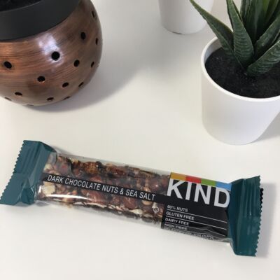 Dark Chocolate Nuts and Sea salt.
To be honest I think Kind Snacks need their own snack bar box! They are superb and definitely my favourite!